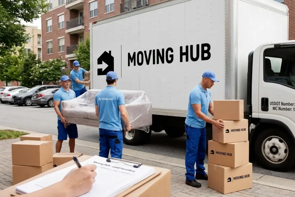 interstate movers FMCSA SAFER verification truck with USDOT number