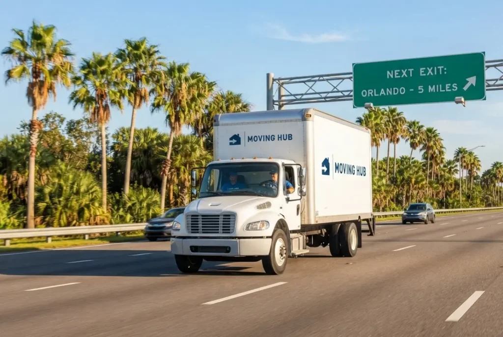 average cost local move miami to orlando highway route