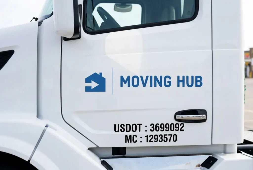 USDOT number on a licensed moving truck — understanding moving company DOT insurance requirements